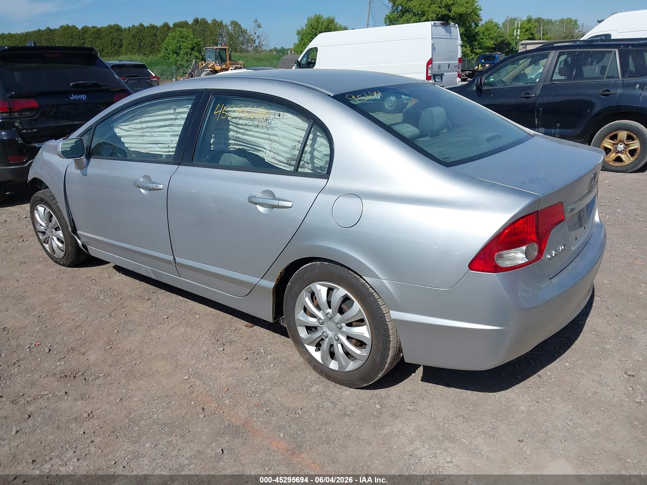 2010 Honda Civic Lx Silver vin: 2HGFA1F56AH331051