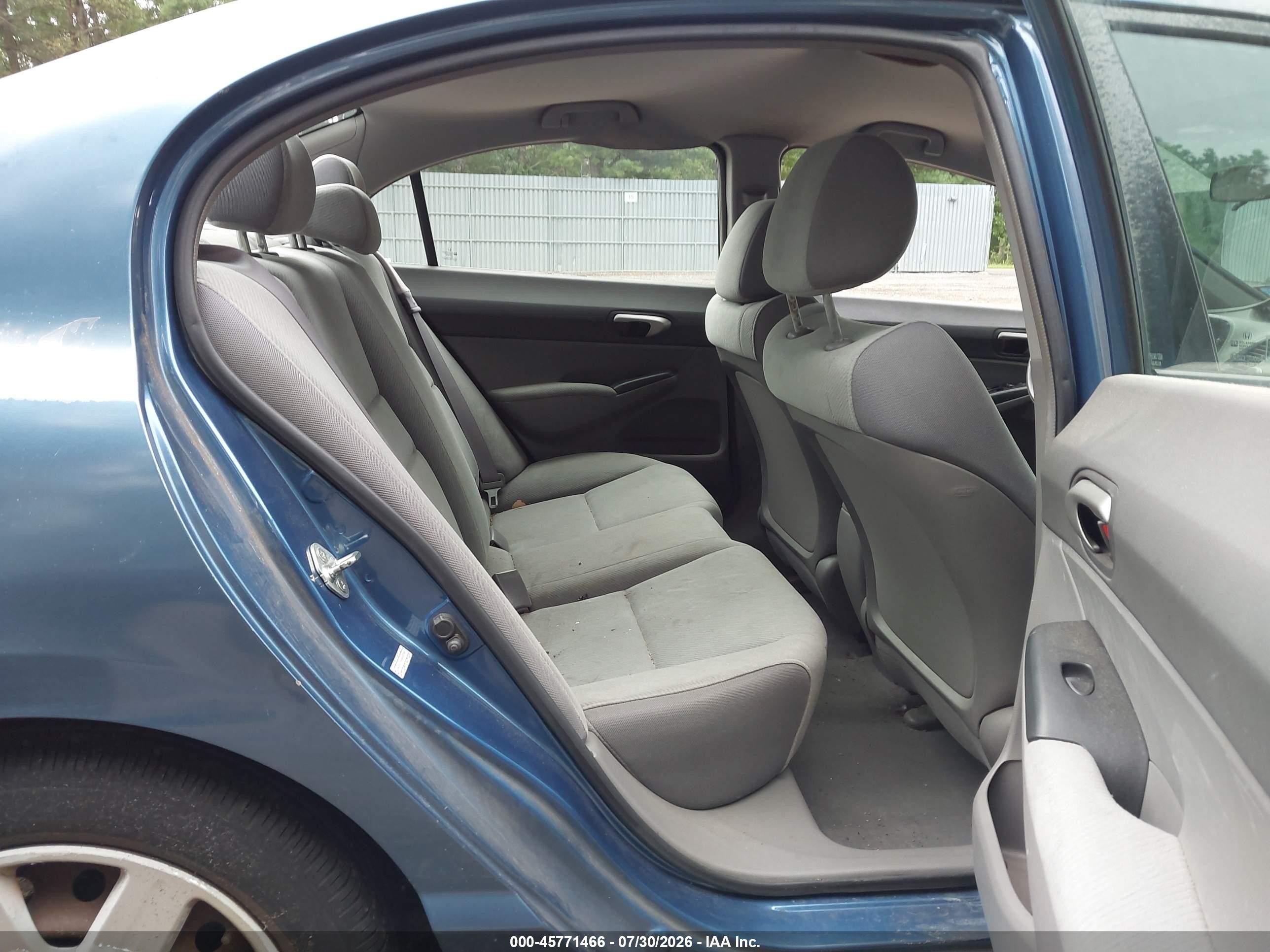 2010 Honda Civic Lx Blue vin: 2HGFA1F56AH500789