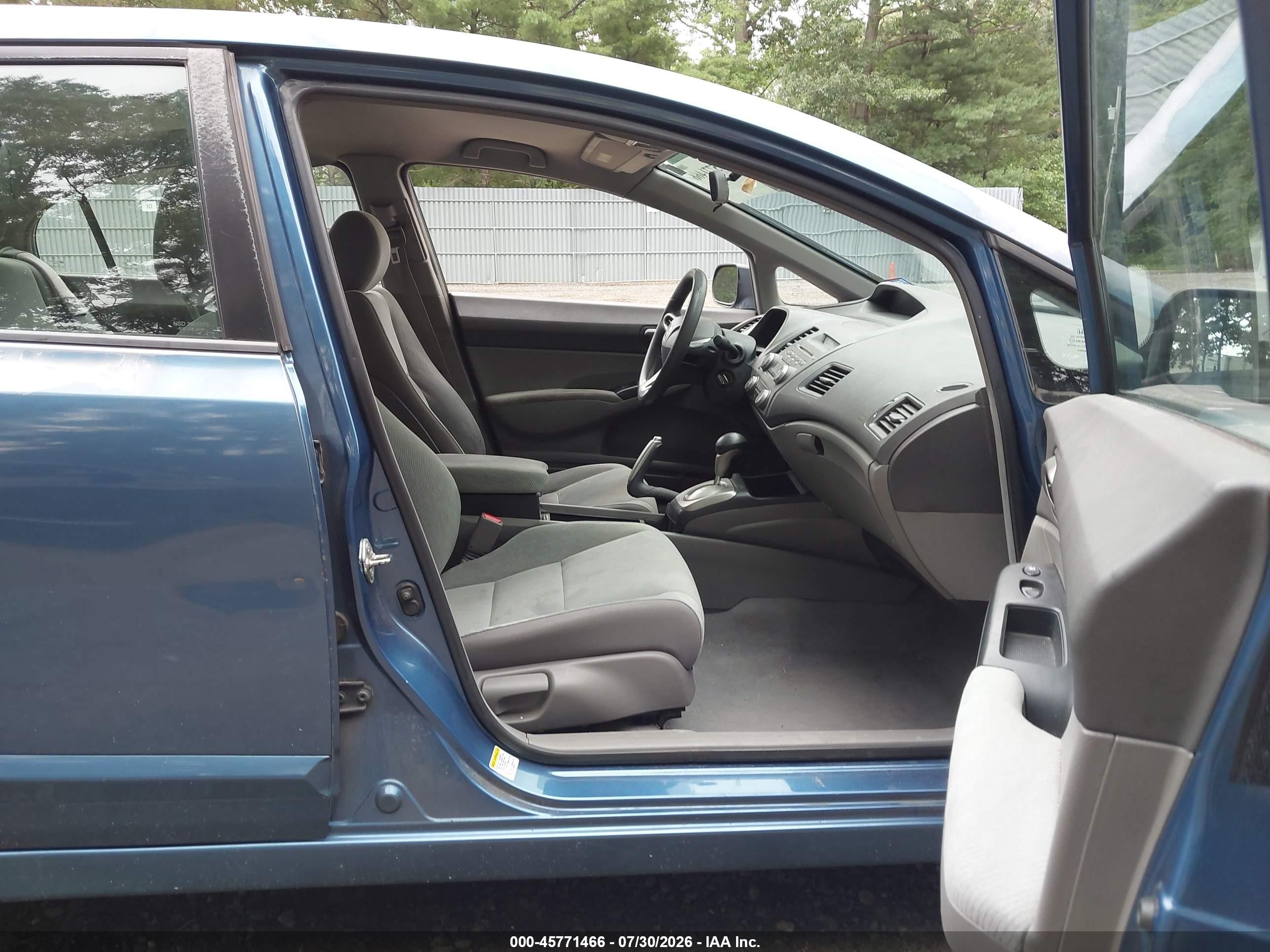 2010 Honda Civic Lx Blue vin: 2HGFA1F56AH500789
