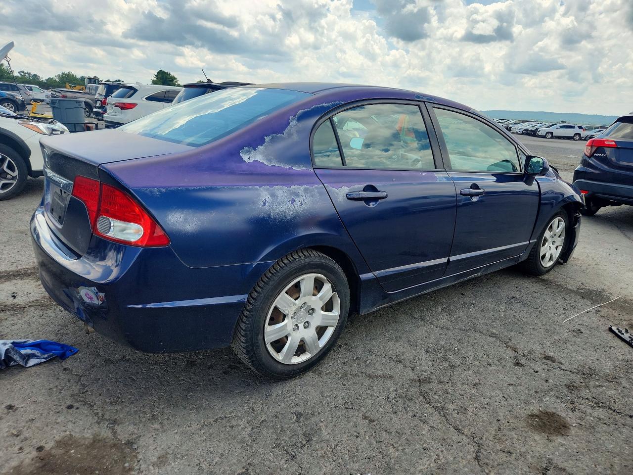 2010 Honda Civic Lx Blue vin: 2HGFA1F56AH501022