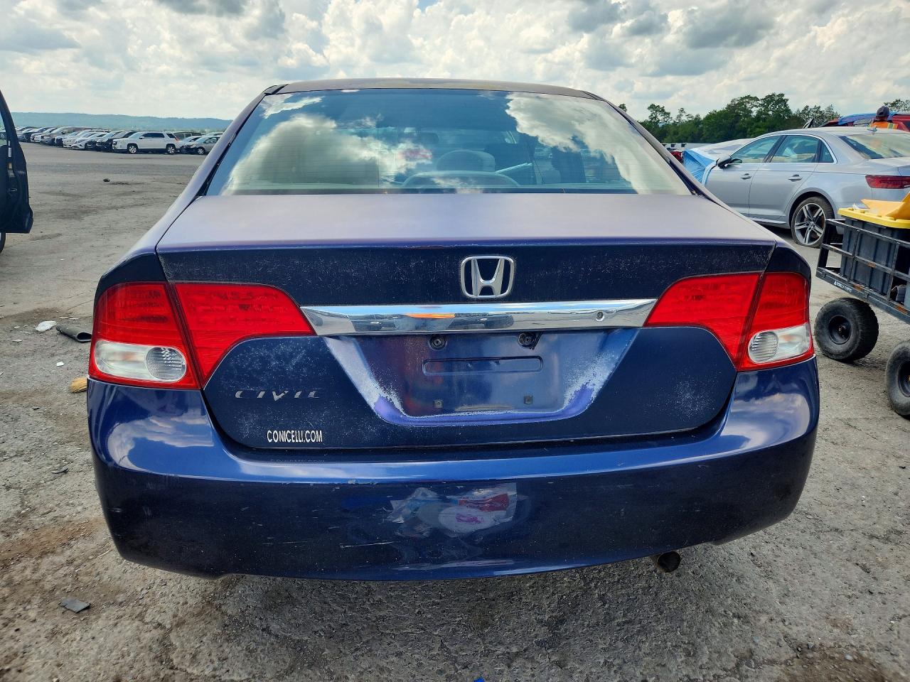 2010 Honda Civic Lx Blue vin: 2HGFA1F56AH501022
