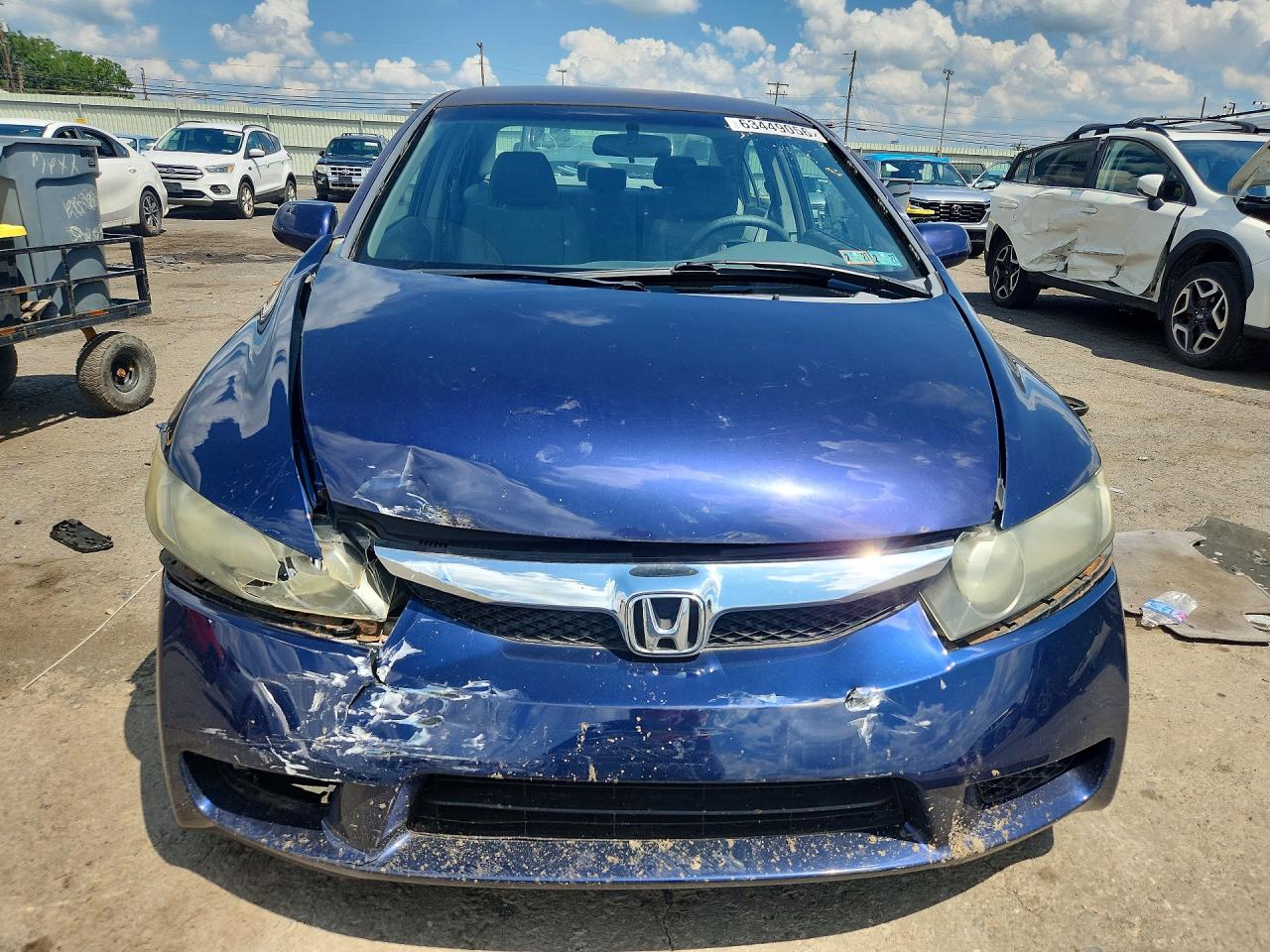 2010 Honda Civic Lx Blue vin: 2HGFA1F56AH501022