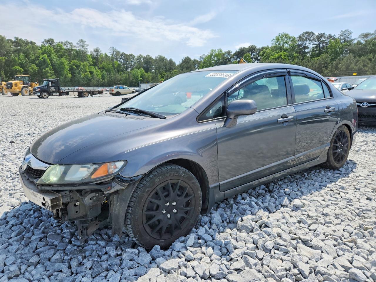 2010 Honda Civic Lx Gray vin: 2HGFA1F56AH501411