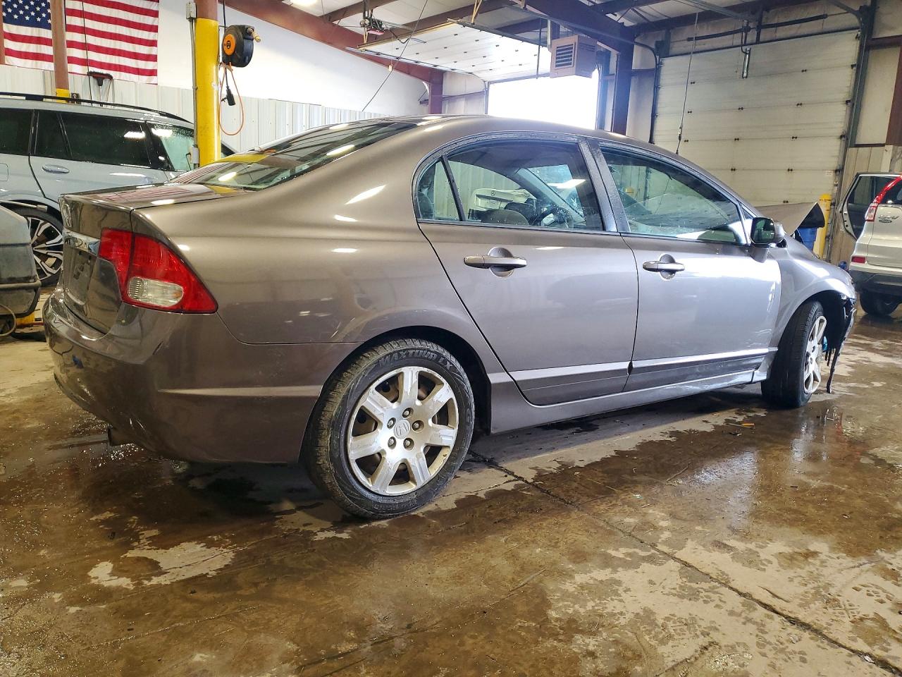 2010 Honda Civic Lx Gray vin: 2HGFA1F56AH526261