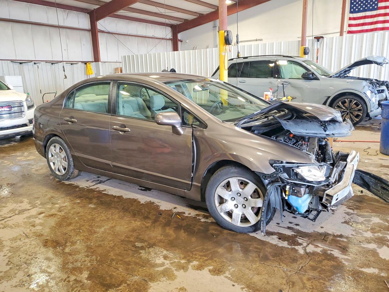 2010 Honda Civic Lx Gray vin: 2HGFA1F56AH526261
