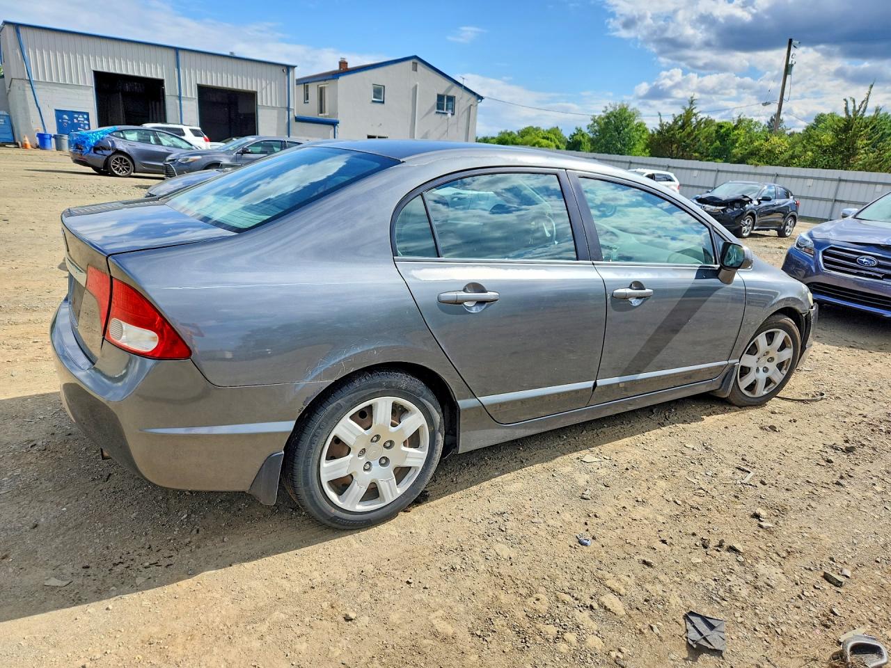 2010 Honda Civic Lx Серый vin: 2HGFA1F56AH543996