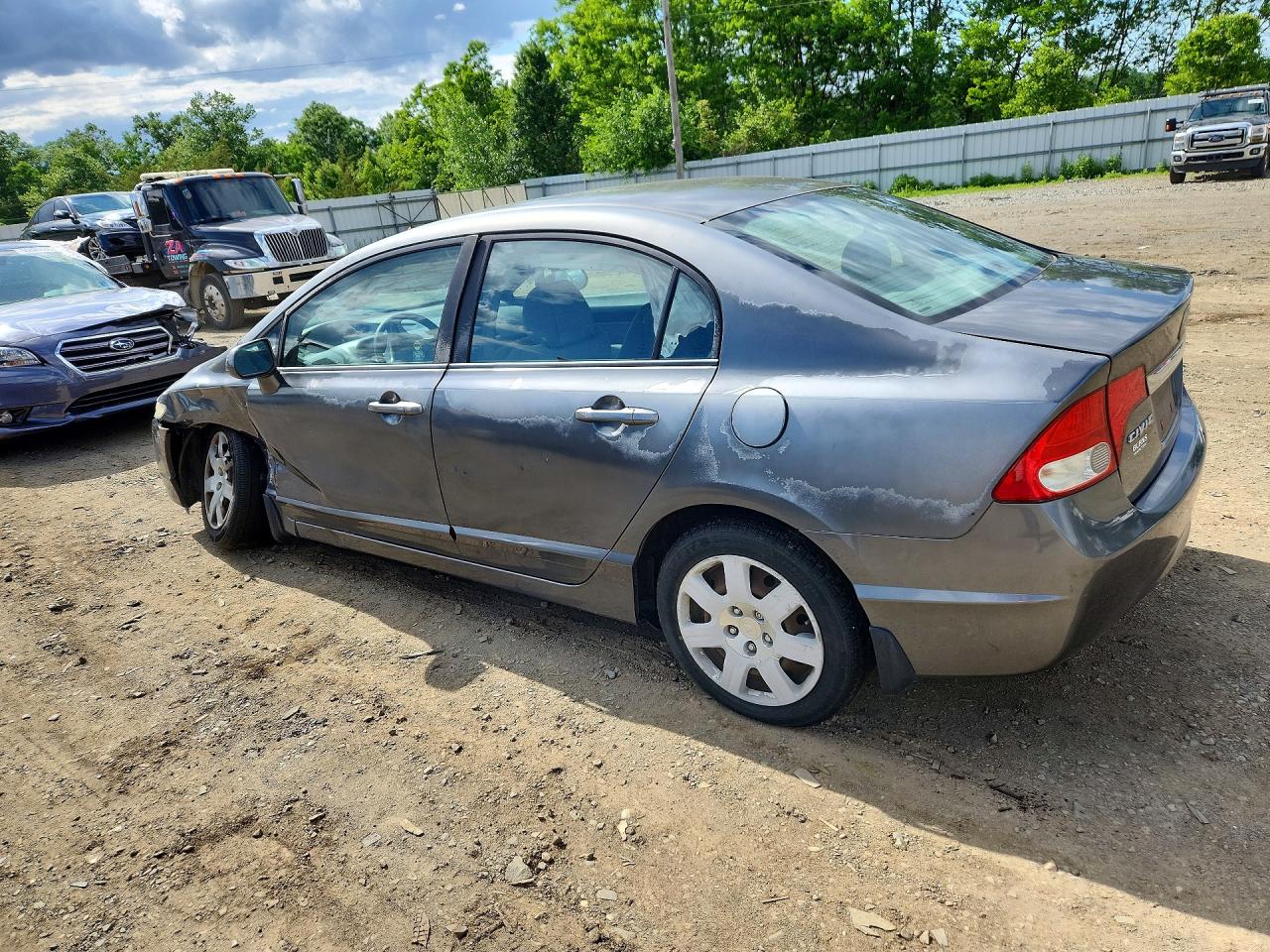 2010 Honda Civic Lx Серый vin: 2HGFA1F56AH543996