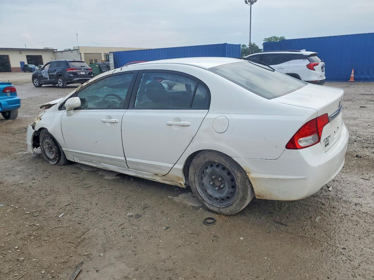 2010 Honda Civic Lx White vin: 2HGFA1F56AH544923