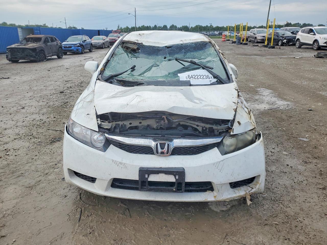 2010 Honda Civic Lx White vin: 2HGFA1F56AH544923