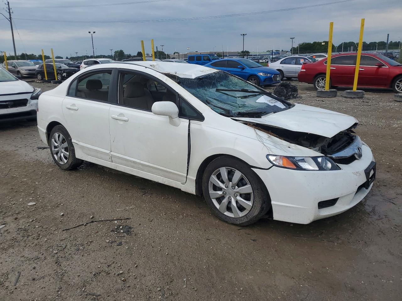 2010 Honda Civic Lx White vin: 2HGFA1F56AH544923