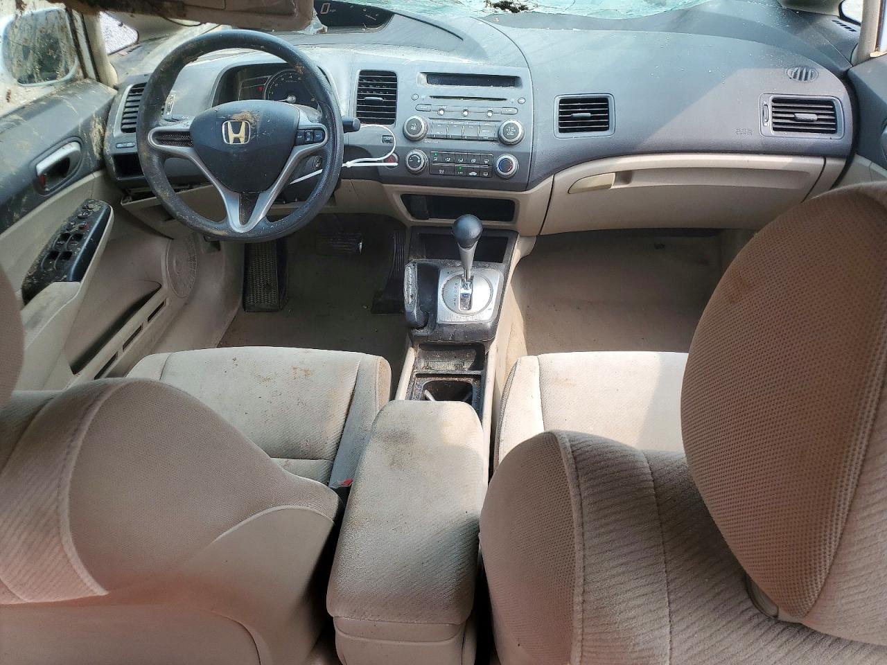 2010 Honda Civic Lx White vin: 2HGFA1F56AH544923