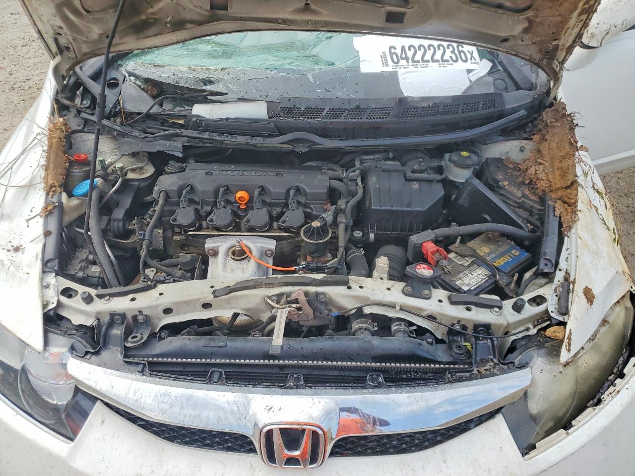 2010 Honda Civic Lx White vin: 2HGFA1F56AH544923
