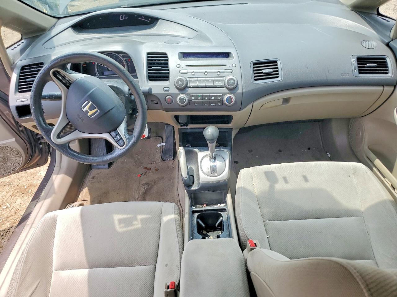 2010 Honda Civic Lx Gray vin: 2HGFA1F56AH557977
