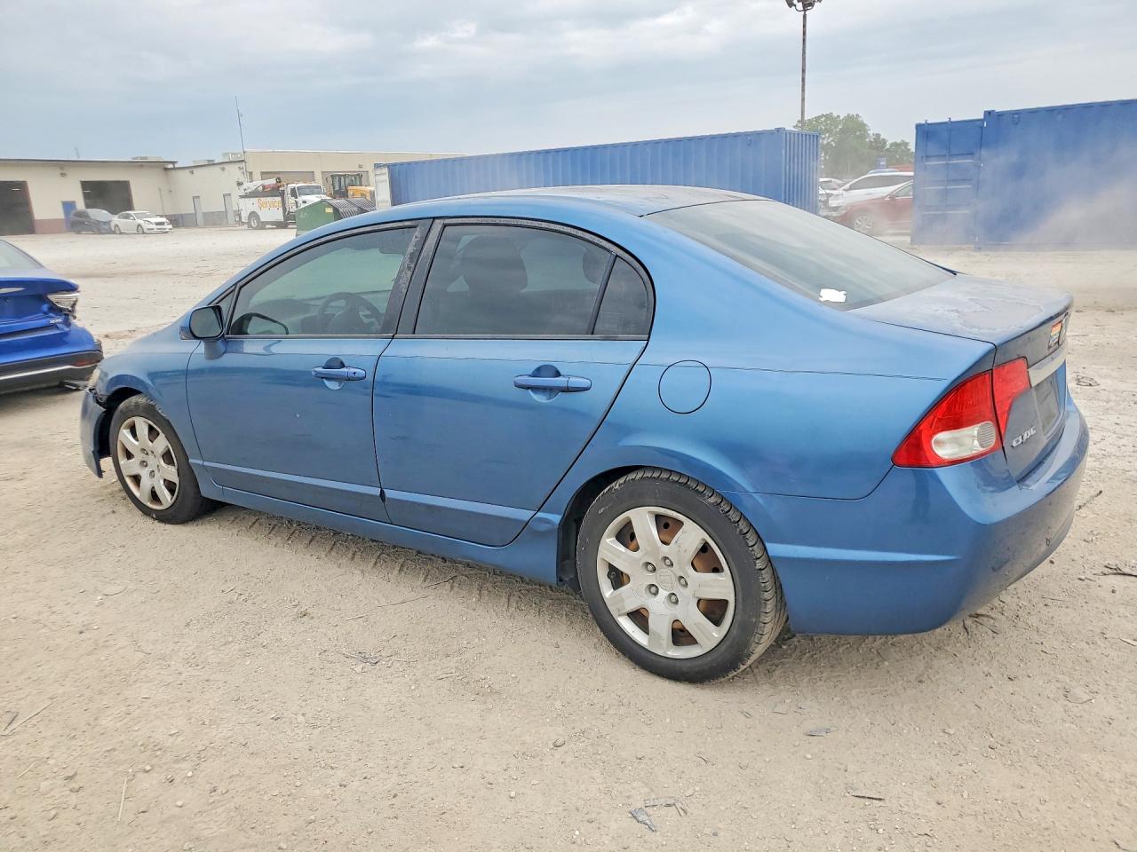 2010 Honda Civic Lx Blue vin: 2HGFA1F56AH563634