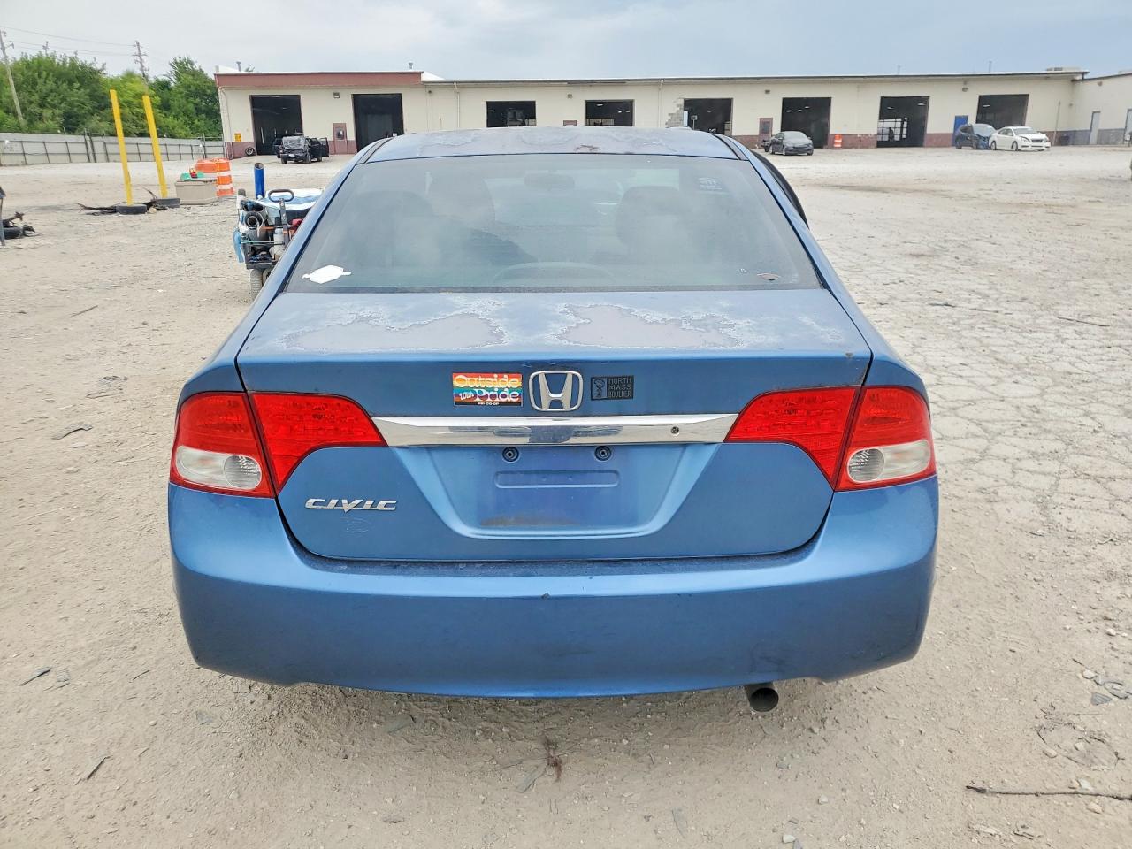 2010 Honda Civic Lx Blue vin: 2HGFA1F56AH563634