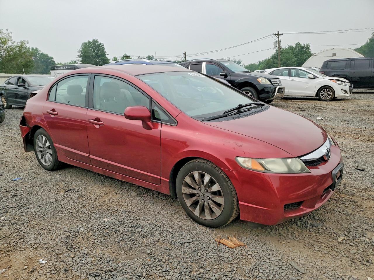 2010 Honda Civic Lx Maroon vin: 2HGFA1F56AH568560