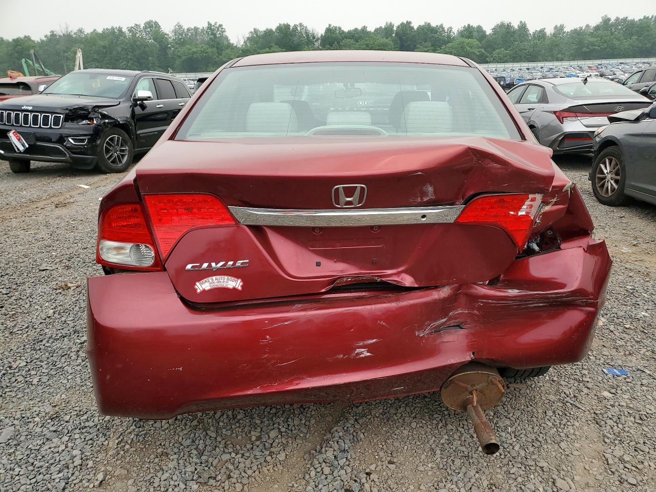 2010 Honda Civic Lx Maroon vin: 2HGFA1F56AH568560