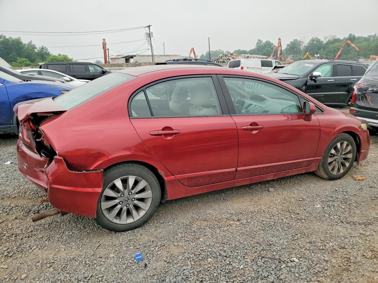 2010 Honda Civic Lx Maroon vin: 2HGFA1F56AH568560