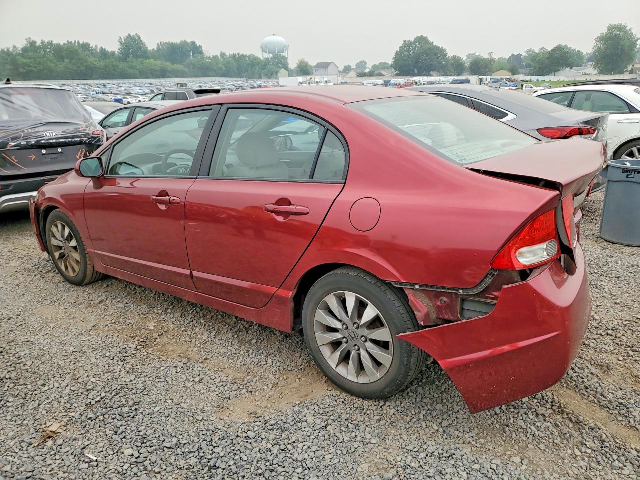 2010 Honda Civic Lx Maroon vin: 2HGFA1F56AH568560