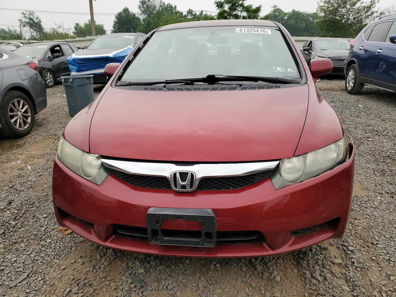 2010 Honda Civic Lx Maroon vin: 2HGFA1F56AH568560