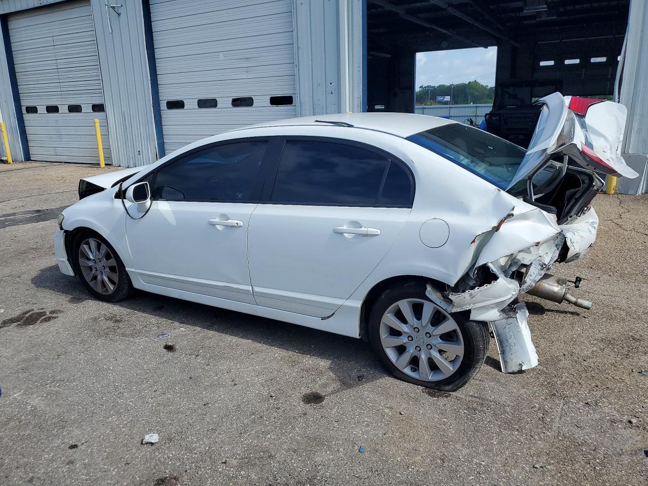 2010 Honda Civic Lx White vin: 2HGFA1F56AH572124