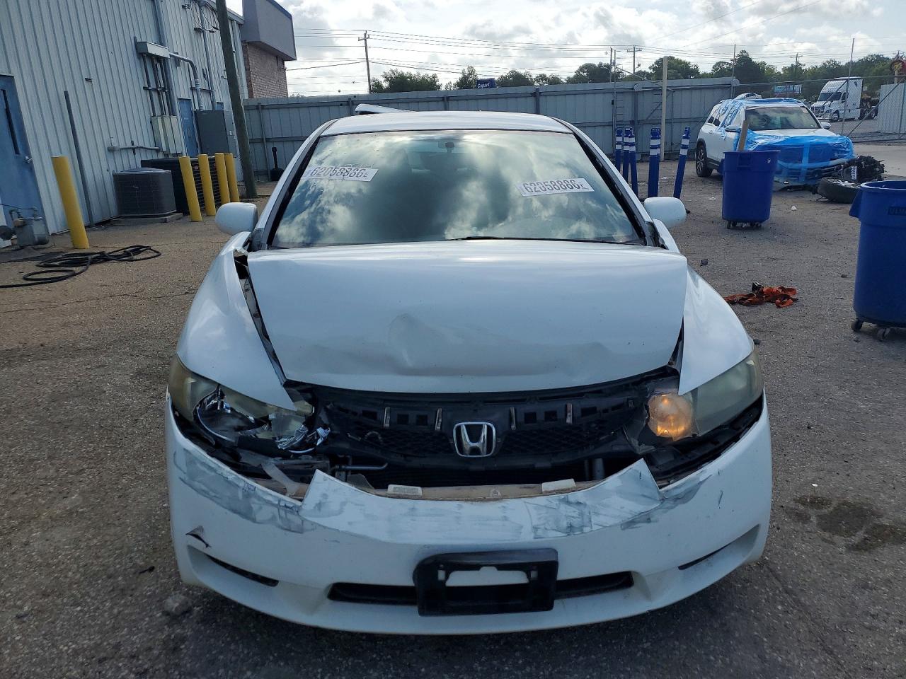 2010 Honda Civic Lx White vin: 2HGFA1F56AH572124