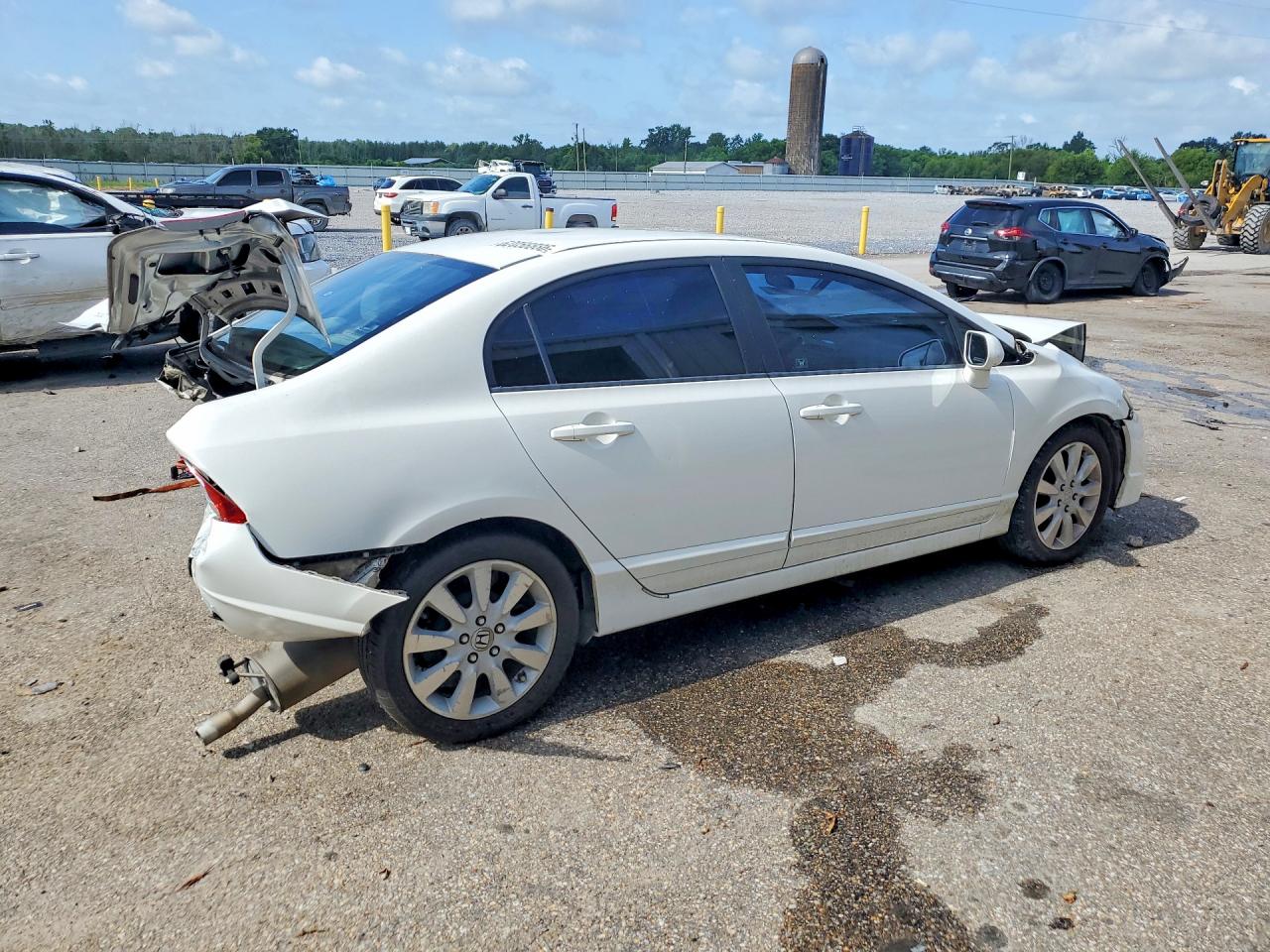 2010 Honda Civic Lx White vin: 2HGFA1F56AH572124