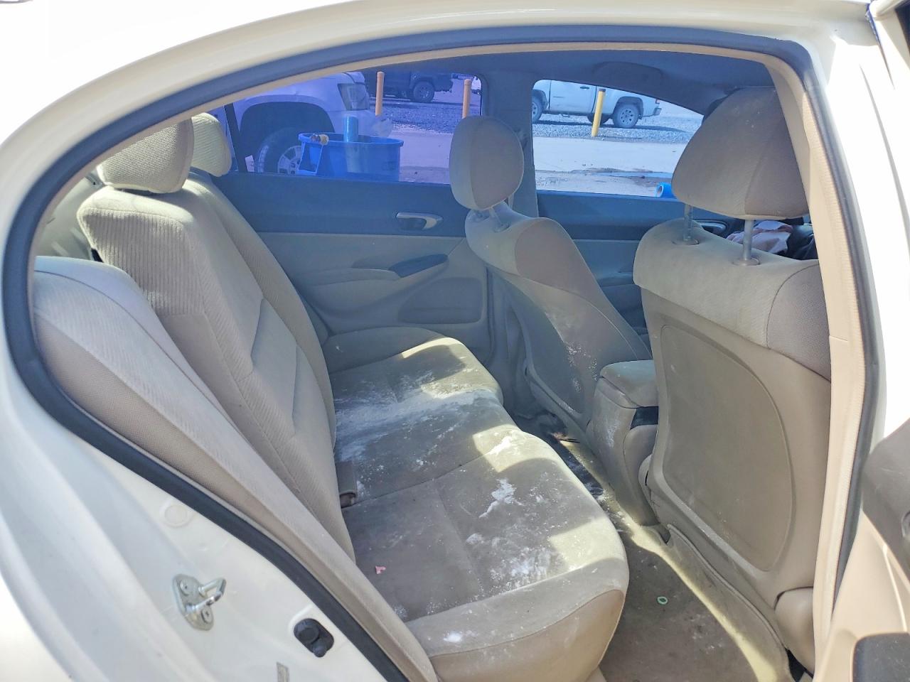 2010 Honda Civic Lx White vin: 2HGFA1F56AH572124
