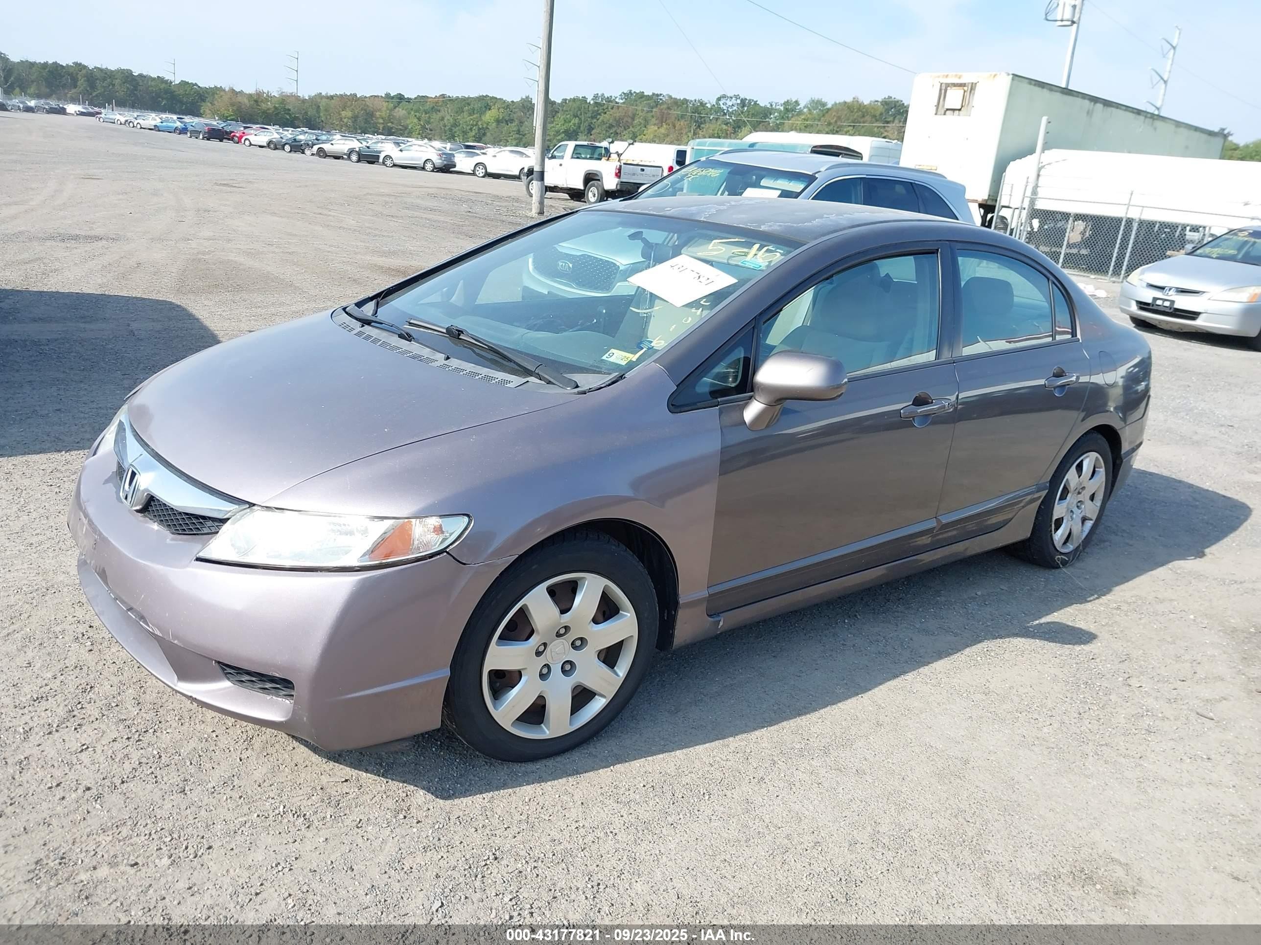 2010 Honda Civic Lx Серый vin: 2HGFA1F56AH576562