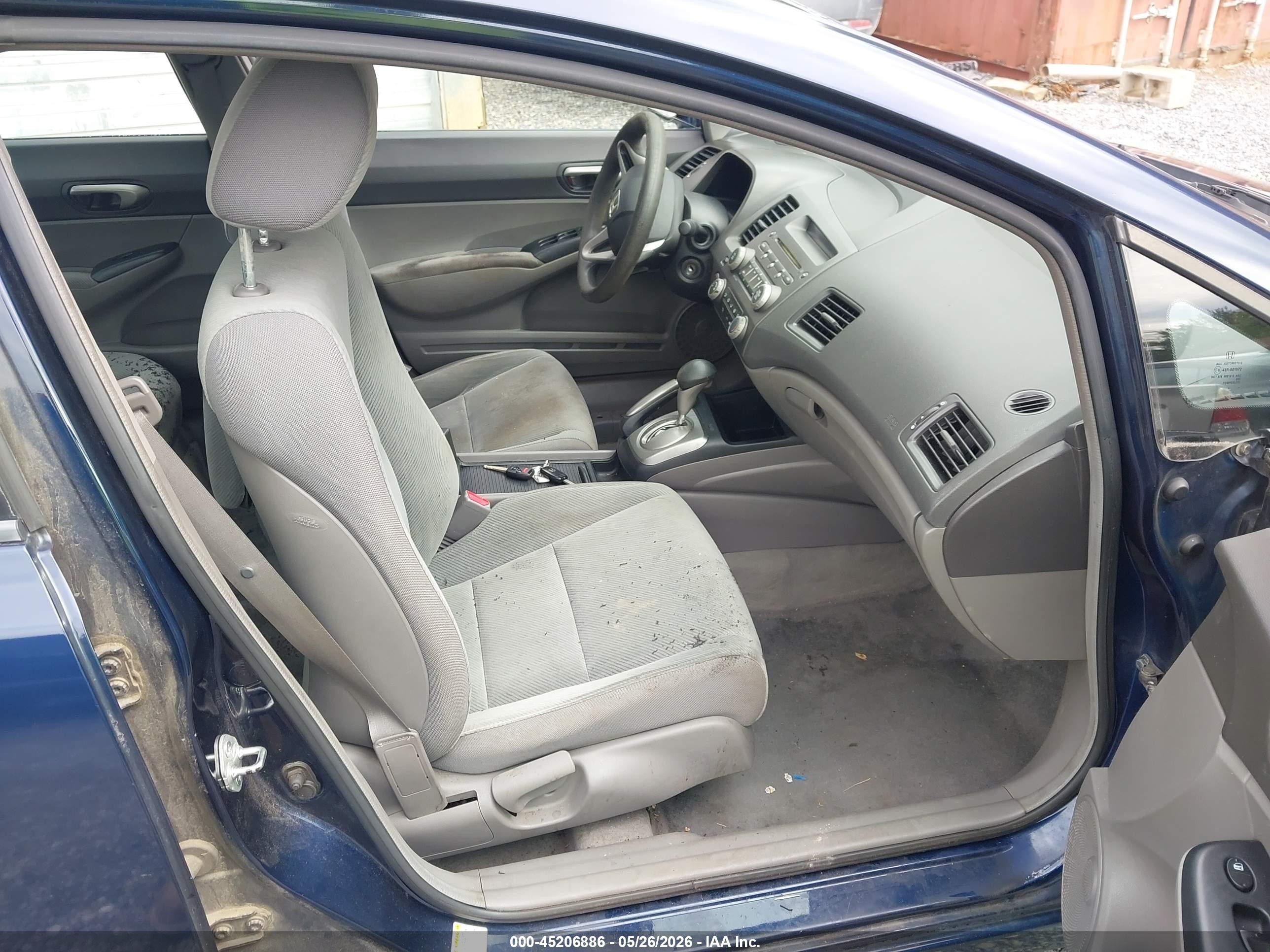 2010 Honda Civic Lx Blue vin: 2HGFA1F56AH576688