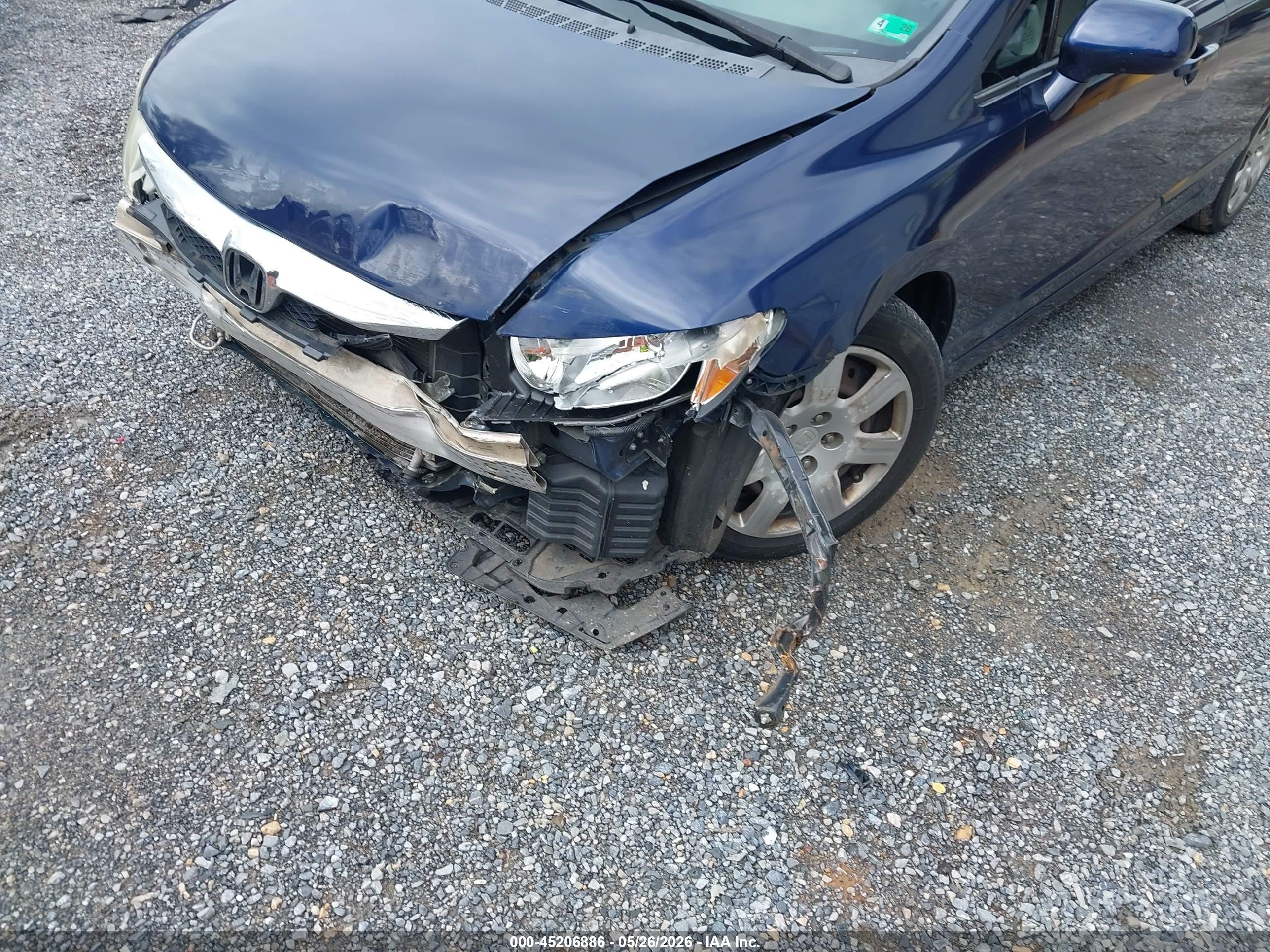 2010 Honda Civic Lx Blue vin: 2HGFA1F56AH576688