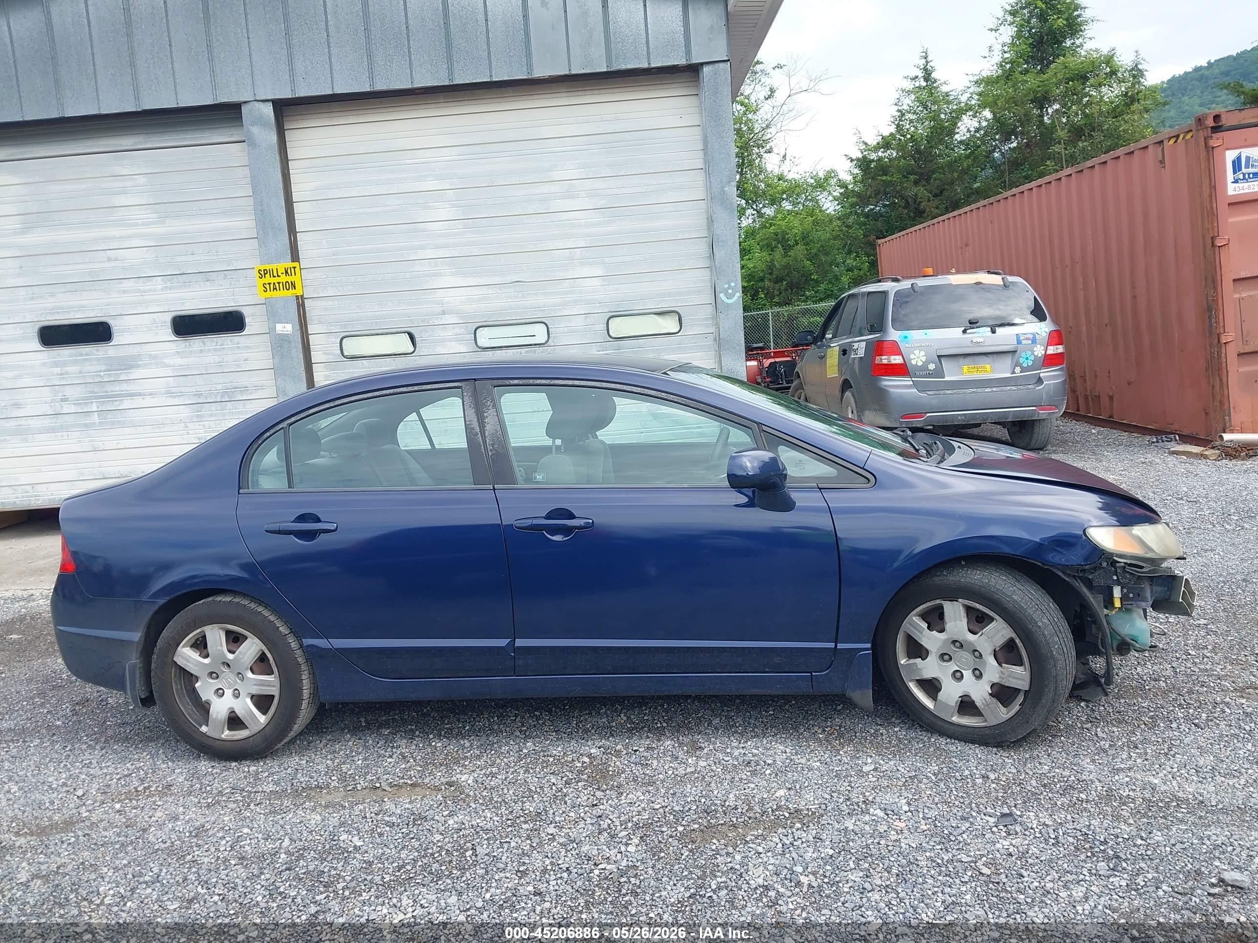 2010 Honda Civic Lx Blue vin: 2HGFA1F56AH576688