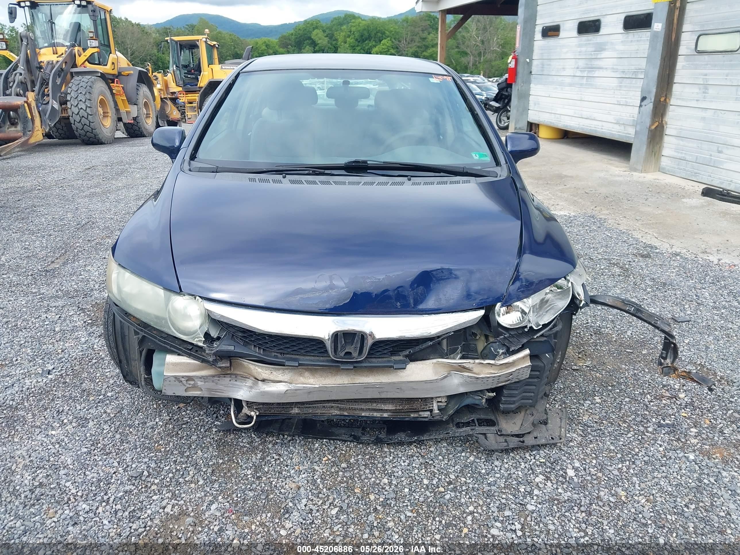 2010 Honda Civic Lx Blue vin: 2HGFA1F56AH576688