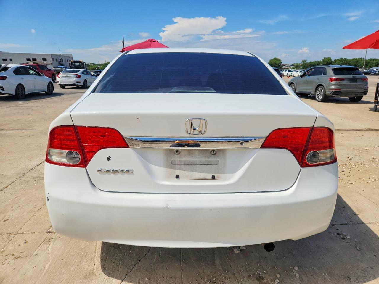 2010 Honda Civic Lx White vin: 2HGFA1F56AH583592