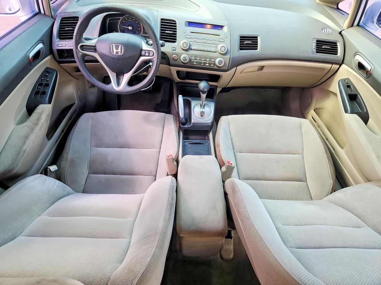 2010 Honda Civic Lx White vin: 2HGFA1F56AH583592