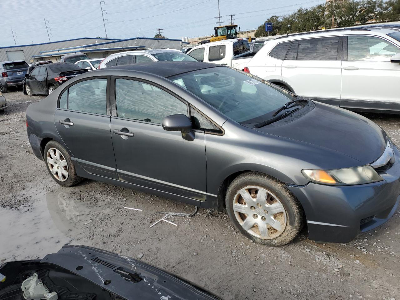 2011 Honda Civic Lx Gray vin: 2HGFA1F56BH301615