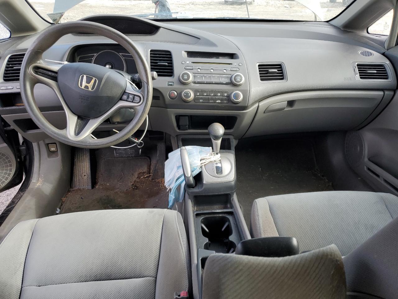 2011 Honda Civic Lx Gray vin: 2HGFA1F56BH301615