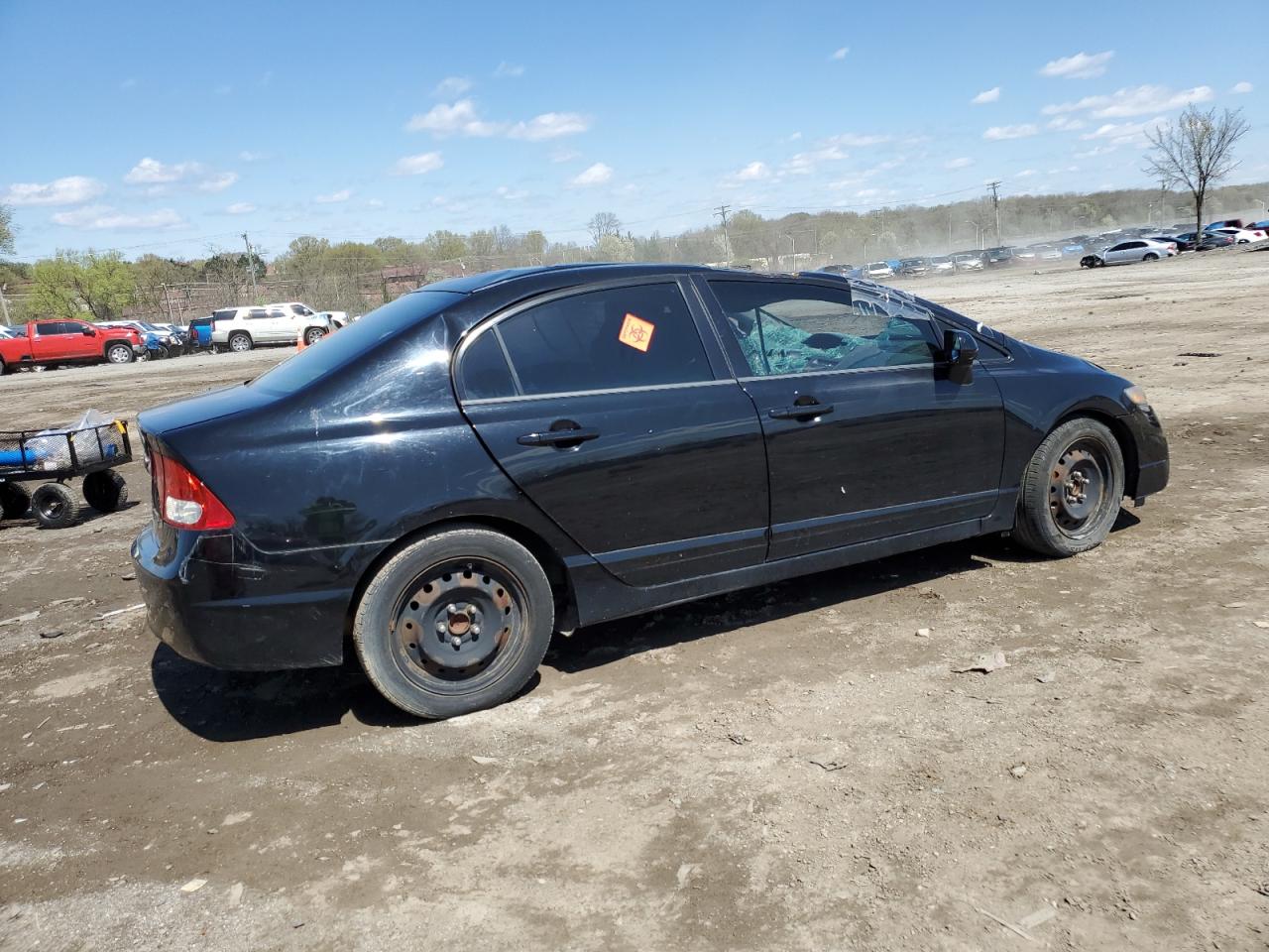 2011 Honda Civic Lx Black vin: 2HGFA1F56BH308483