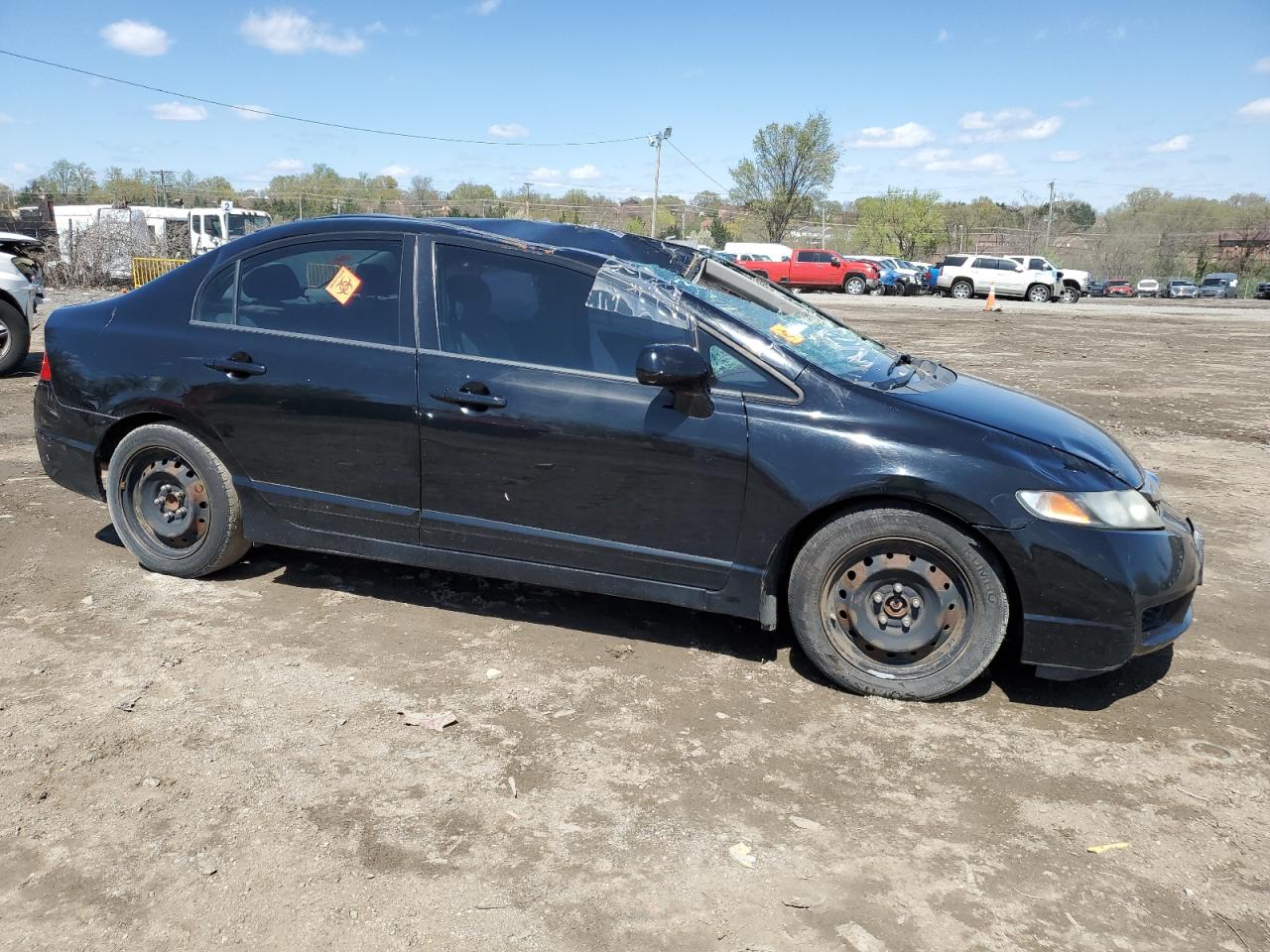 2011 Honda Civic Lx Black vin: 2HGFA1F56BH308483