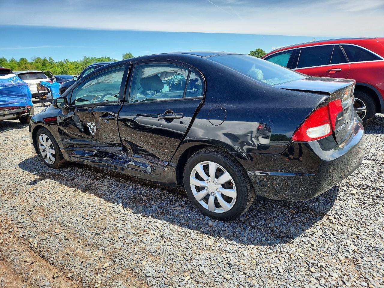 2011 Honda Civic Lx Black vin: 2HGFA1F56BH308788