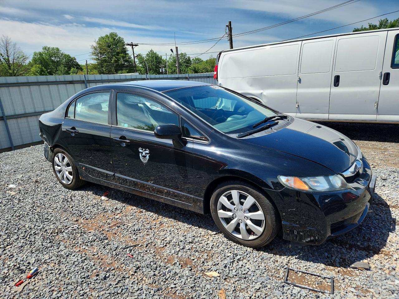 2011 Honda Civic Lx Black vin: 2HGFA1F56BH308788