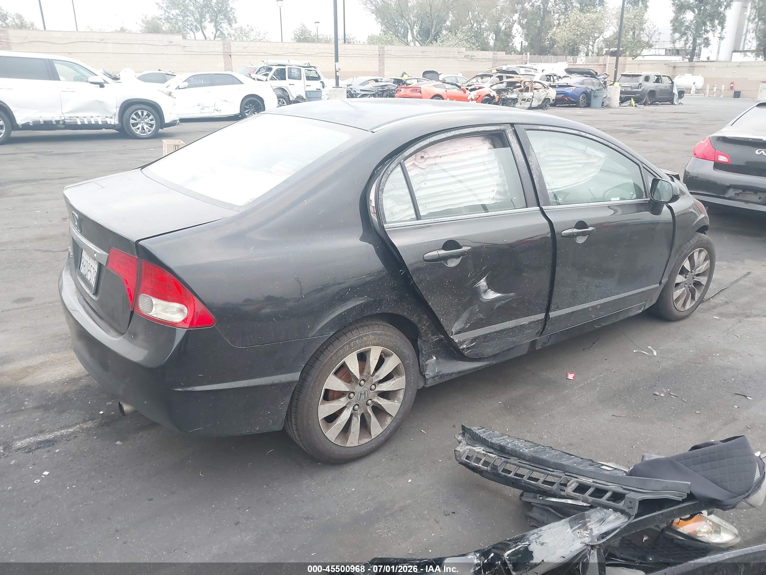 2011 Honda Civic Lx Черный vin: 2HGFA1F56BH309343