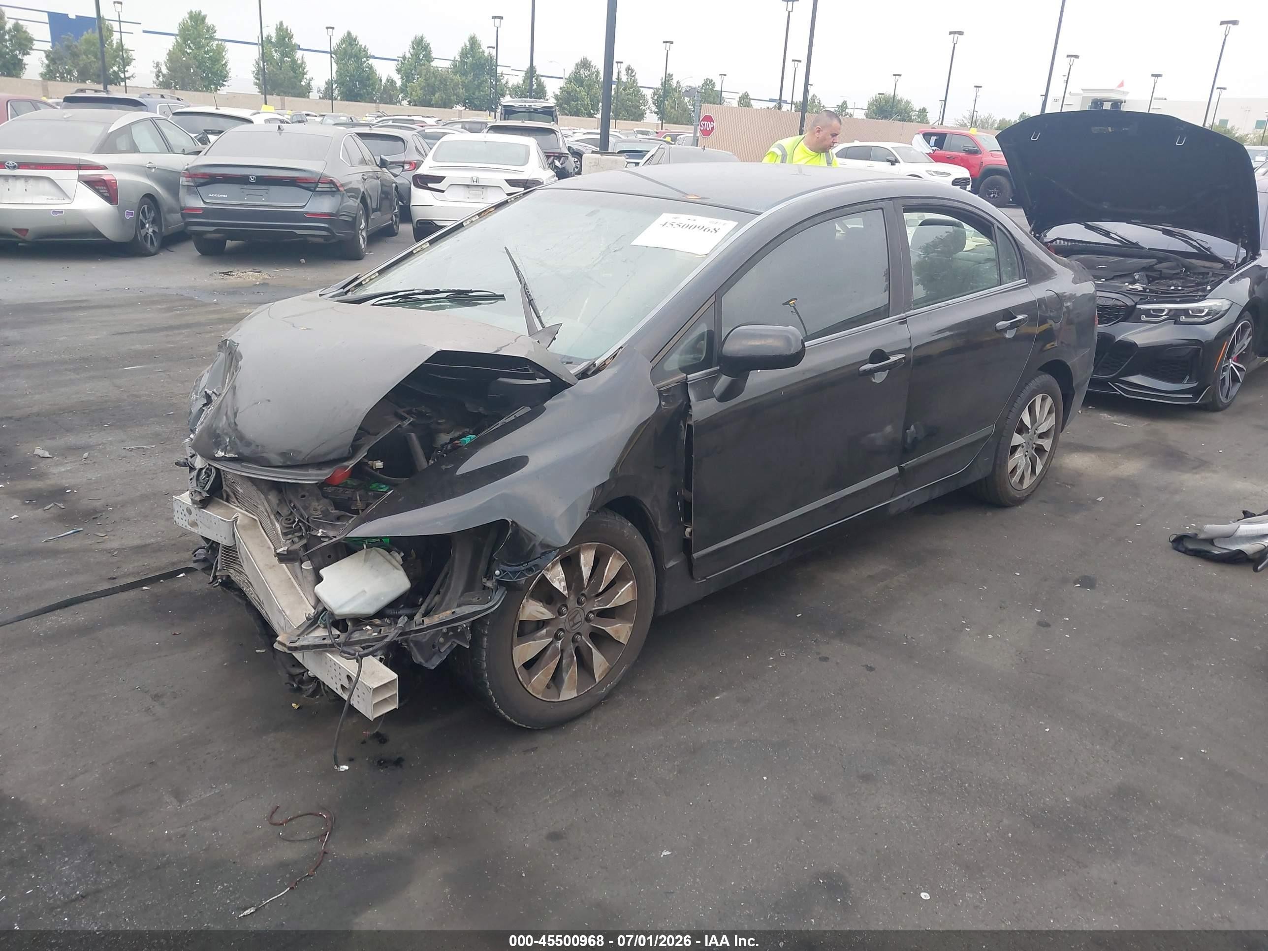 2011 Honda Civic Lx Черный vin: 2HGFA1F56BH309343