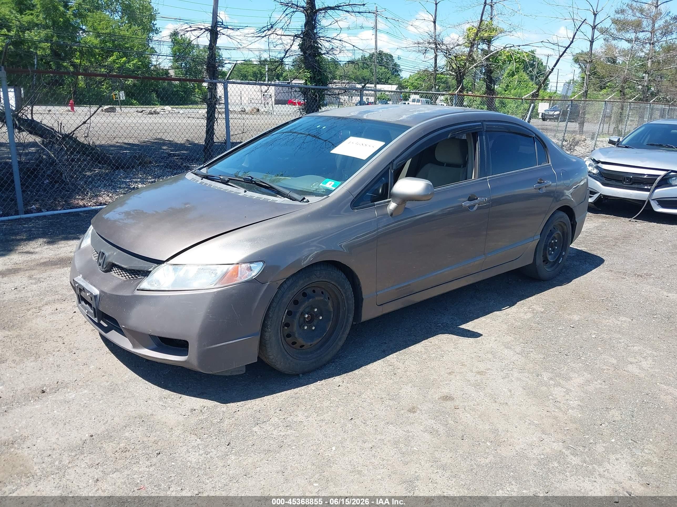 2011 Honda Civic Lx Brown vin: 2HGFA1F56BH503161