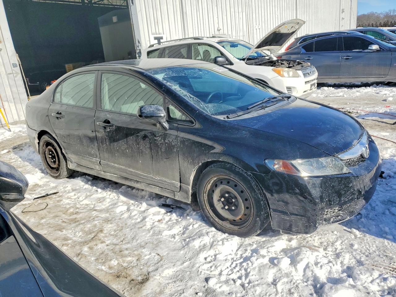 2011 Honda Civic Lx Black vin: 2HGFA1F56BH504083