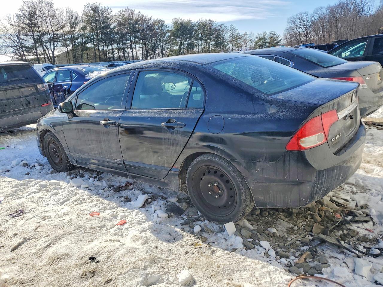 2011 Honda Civic Lx Black vin: 2HGFA1F56BH504083