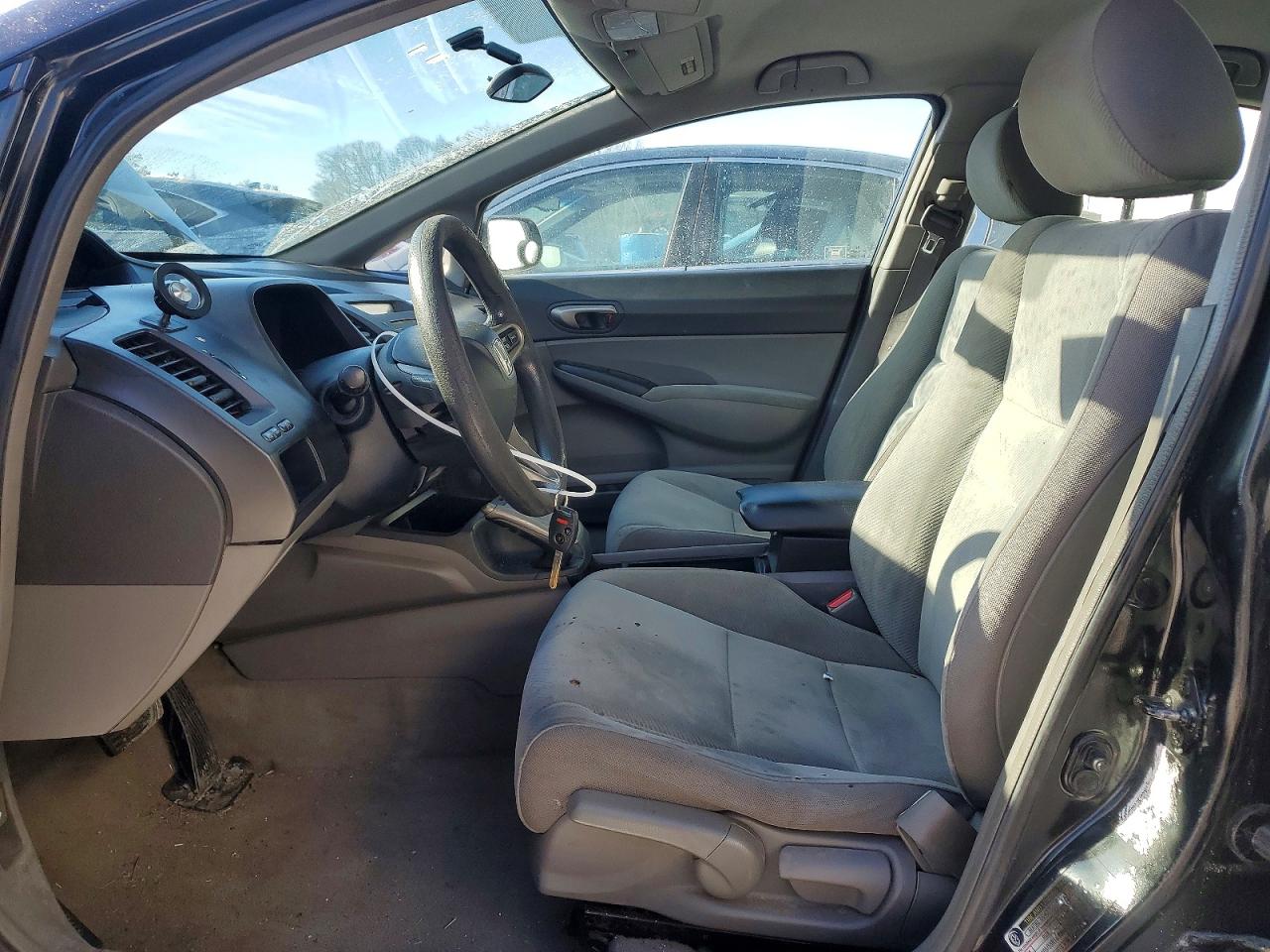 2011 Honda Civic Lx Black vin: 2HGFA1F56BH504083