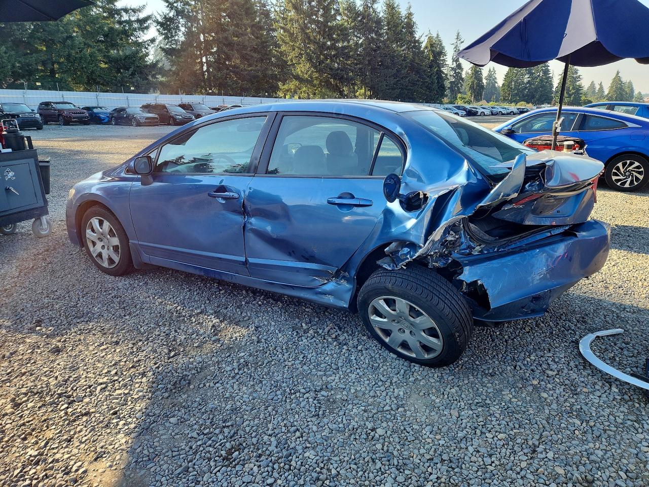2011 Honda Civic Lx Синий vin: 2HGFA1F56BH504570