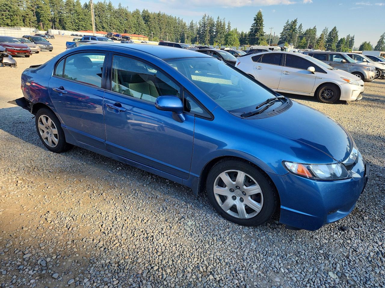 2011 Honda Civic Lx Синий vin: 2HGFA1F56BH504570