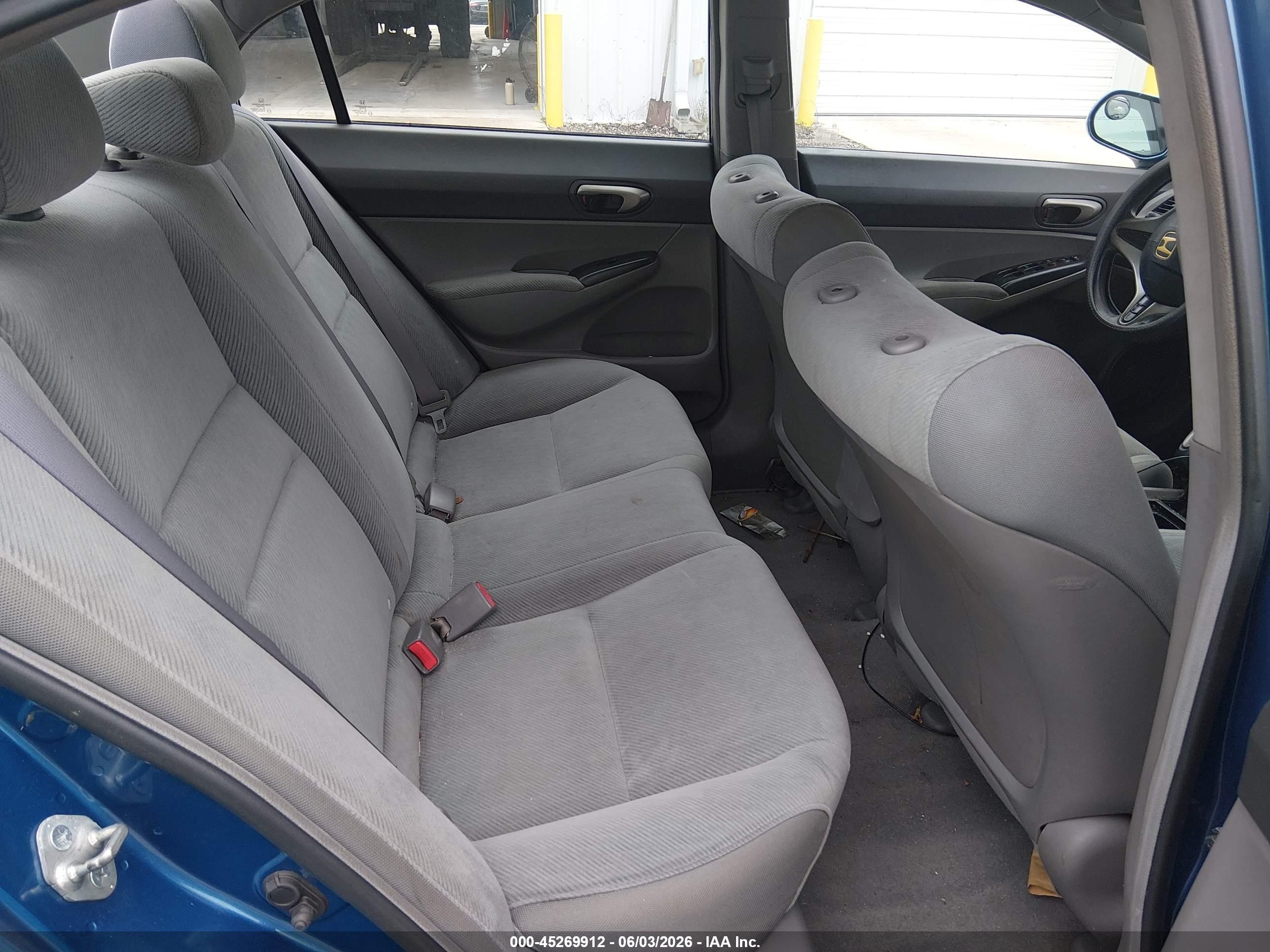 2011 Honda Civic Lx Blue vin: 2HGFA1F56BH506819